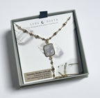 Gemma Lariat Necklace