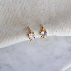 Mini Diamond Hoop Earrings