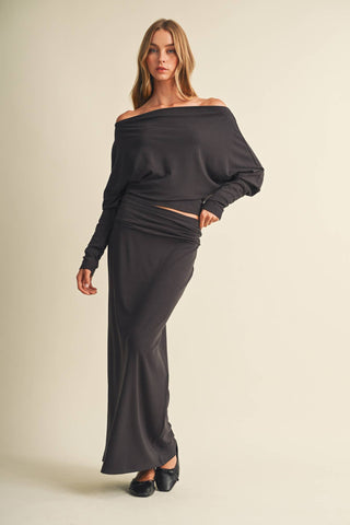 High-Density Jersey Dolman Sleeve Pullover