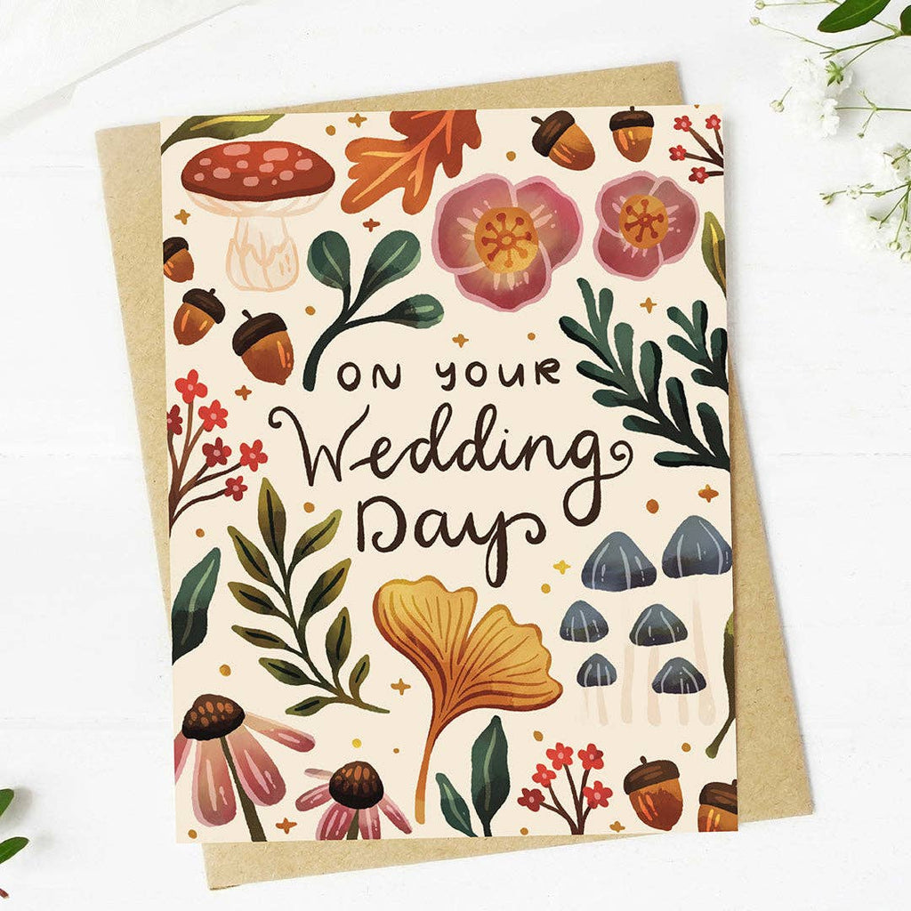 On Your Wedding Day Fall Wedding Card