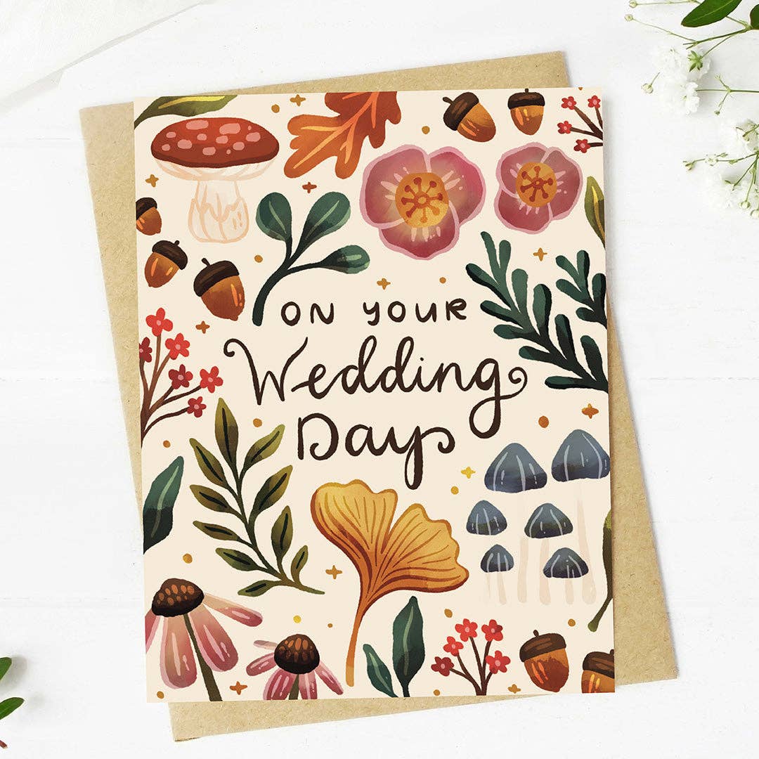 On Your Wedding Day Fall Wedding Card