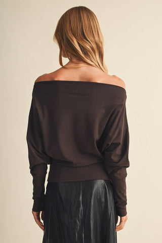 High-Density Jersey Dolman Sleeve Pullover