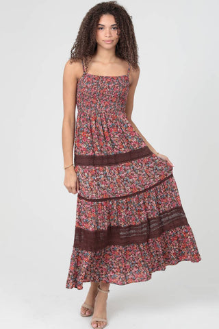 Amber Glow Maxi Dress