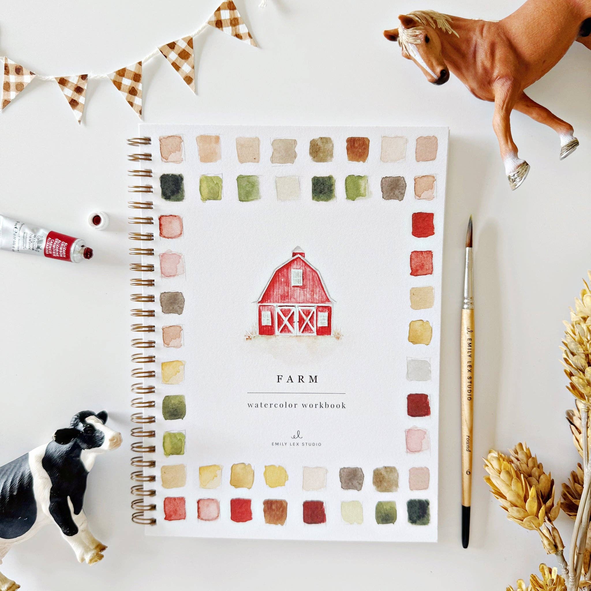 Farm Watercolor Book
