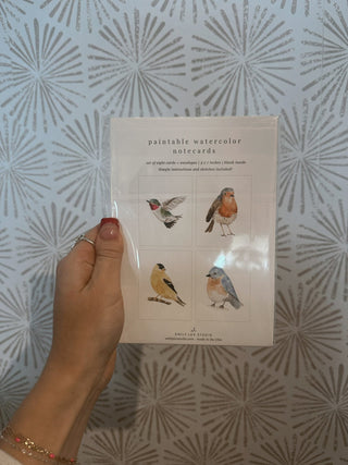 Backyard Birds Paintable Notecards - Simply Sunflowers