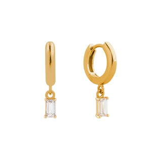 Baguette Huggie Hoops - Simply Sunflowers