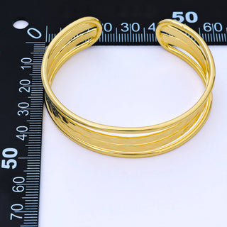 Banded Gold Bangle - Simply Sunflowers