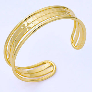 Banded Gold Bangle - Simply Sunflowers