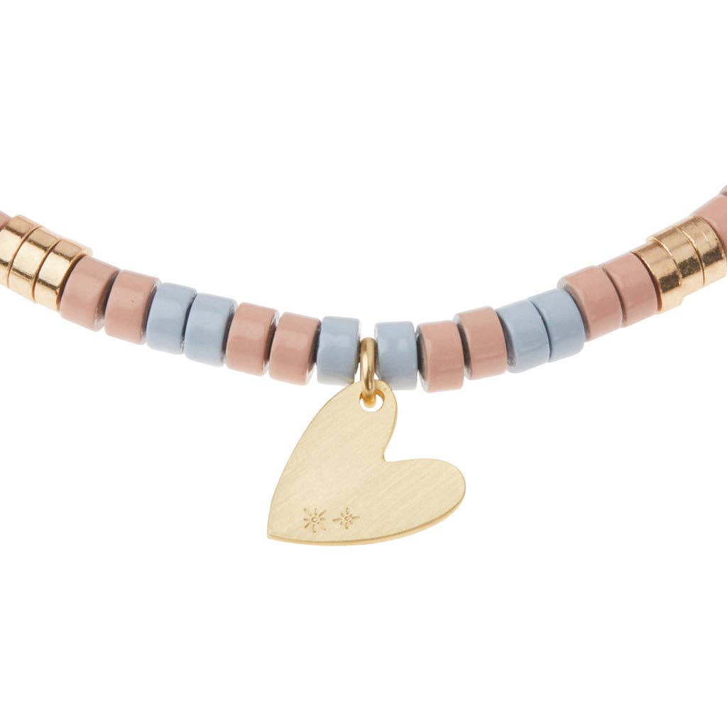 Rhodonite Intention Charm Bracelet