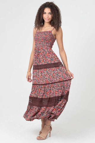 Amber Glow Maxi Dress