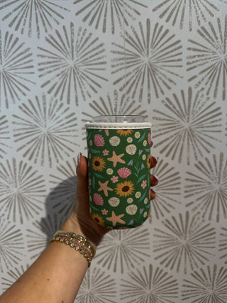 Beachside Cottage Koozie - Simply Sunflowers