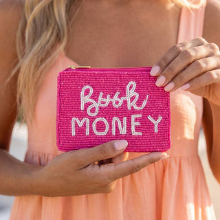 Beaded Book Money Slogan Coin Pouch - Simply Sunflowers