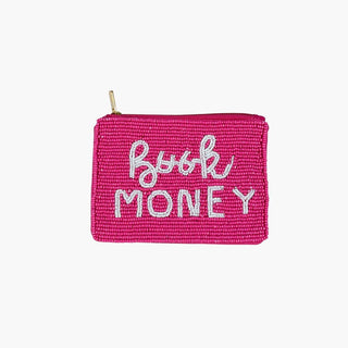 Beaded Book Money Slogan Coin Pouch - Simply Sunflowers