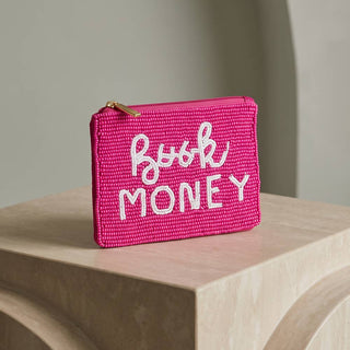 Beaded Book Money Slogan Coin Pouch - Simply Sunflowers