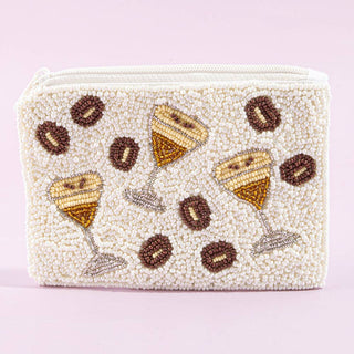 Beaded Espresso Martini Coin Pouch - Simply Sunflowers