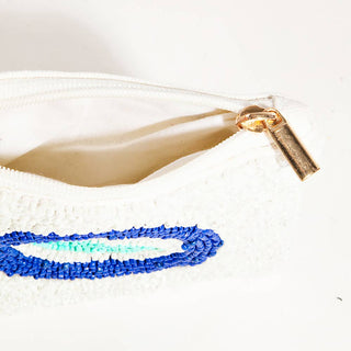 Beaded Evil Eye Zip Top Coin Pouch - Simply Sunflowers