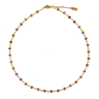Beaded Gemstone Necklace - Simply Sunflowers
