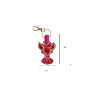 Beaded Lobster Keychain Bag Charm - Simply Sunflowers