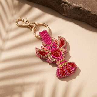 Beaded Lobster Keychain Bag Charm - Simply Sunflowers