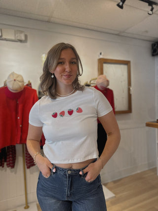 Berry Blossom Patch Tee - Simply Sunflowers