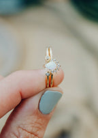 Opal Burst Gold Ring