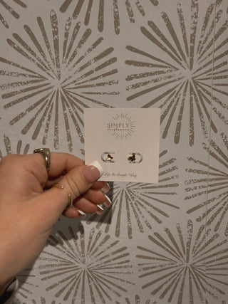 Billie Butterfly Gold Studs - Simply Sunflowers