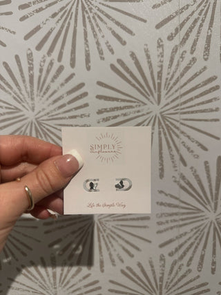 Billie Butterfly Silver Stud - Simply Sunflowers