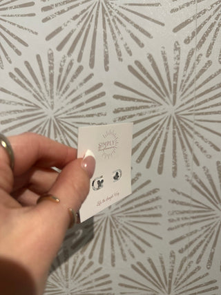 Billie Butterfly Silver Stud - Simply Sunflowers