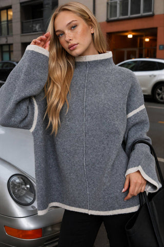 Birch Mockneck Sweater - Simply Sunflowers