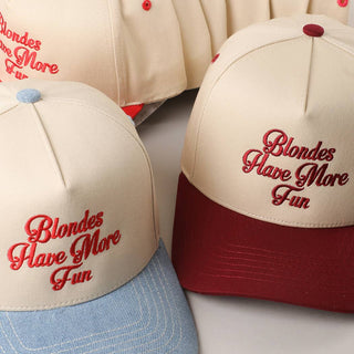 Blondes Have More Fun Trucker Hat - Simply Sunflowers