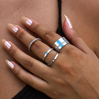 Boca Ring Silver - Simply Sunflowers