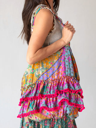 Boho Ruffle Bag - Simply Sunflowers