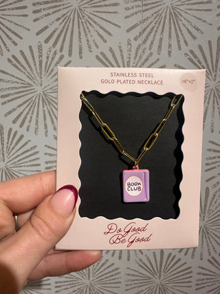 Book Club Charm Necklace - Simply Sunflowers