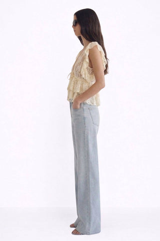 Boots Up Lace Top - Simply Sunflowers