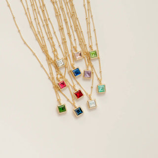 Bottled Birthstone Necklace Collection - Simply Sunflowers