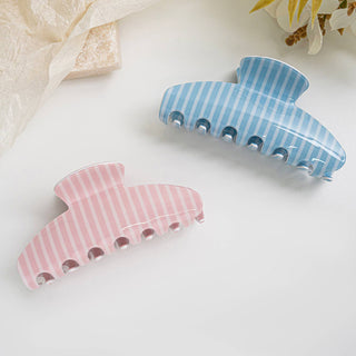 Bright Pastel Vertical Stripe Hair Claw Clip - Simply Sunflowers