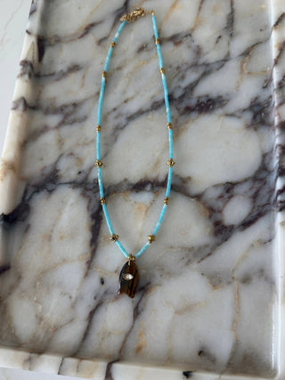 Brown Fish Necklace - Simply Sunflowers