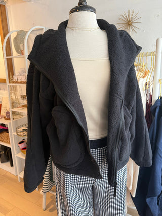 Bundle Up Sherpa Hoodie - Simply Sunflowers