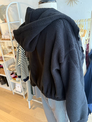 Bundle Up Sherpa Hoodie - Simply Sunflowers