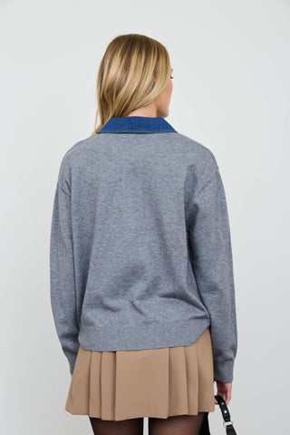Sweater Denim Pullover