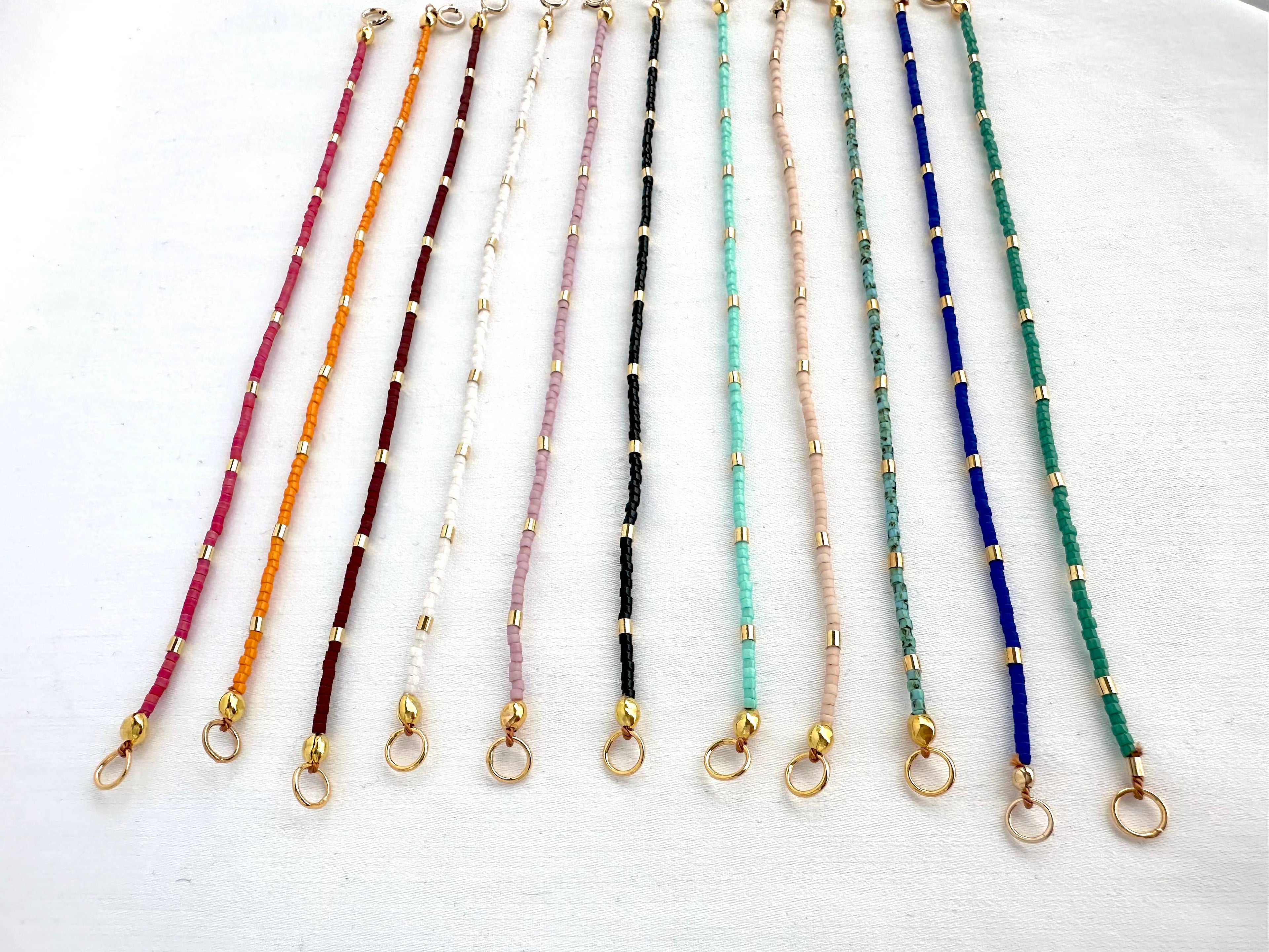 Colorful Gold Bar Bracelet