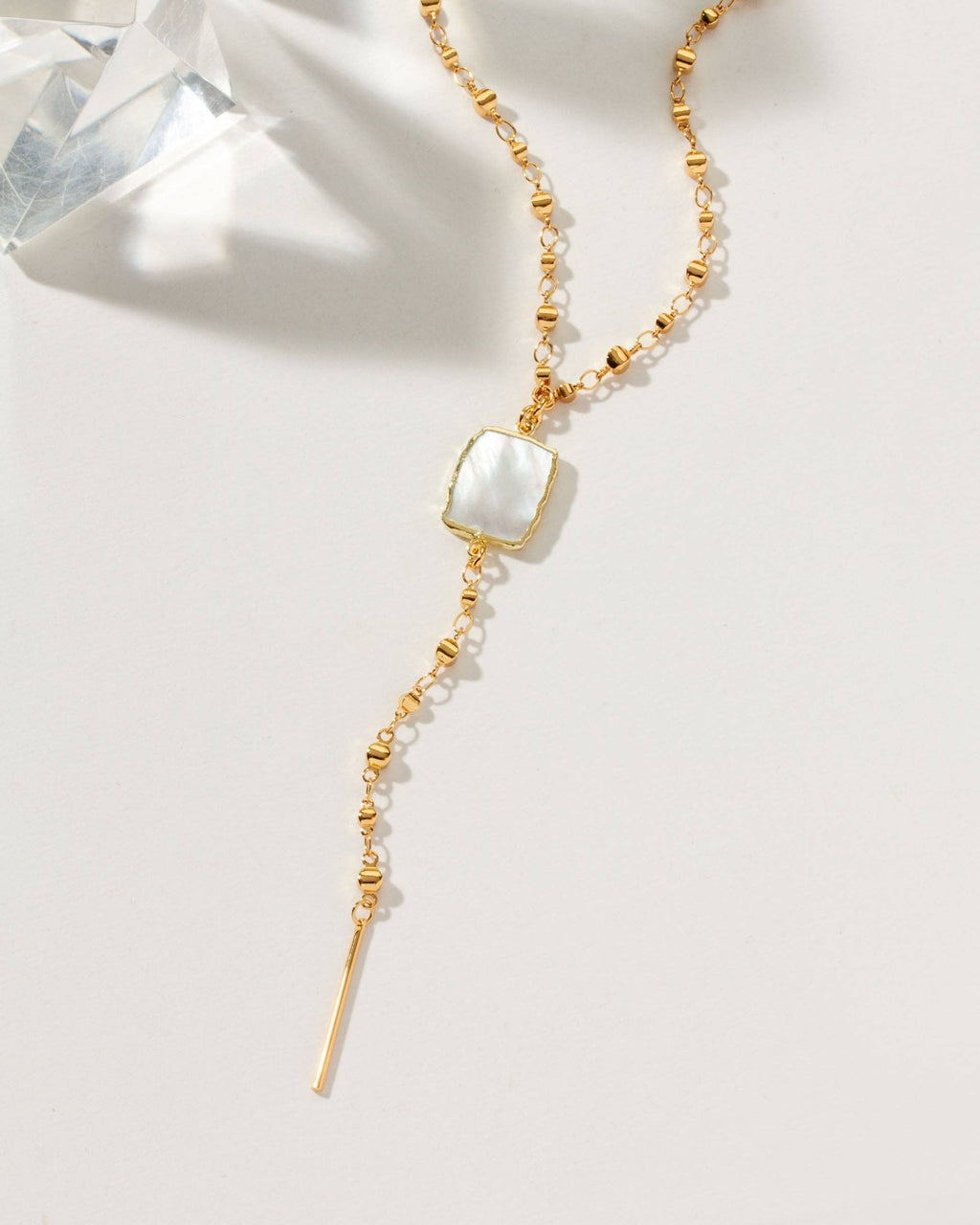 Gemma Lariat Necklace