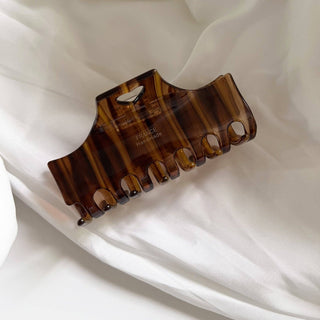 Vintage Heart Stripe Claw Clip