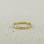 Delicate Gold Diamond Band