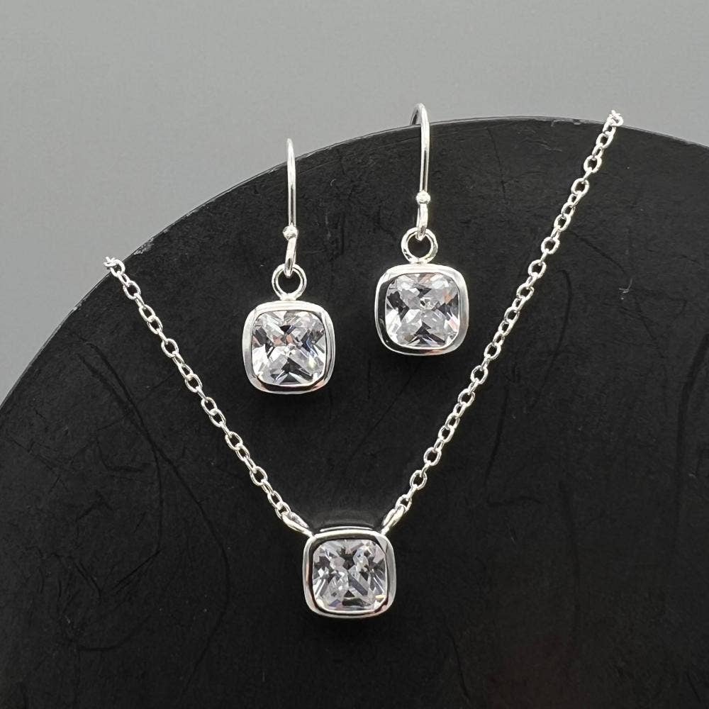 Square Bezel Necklace