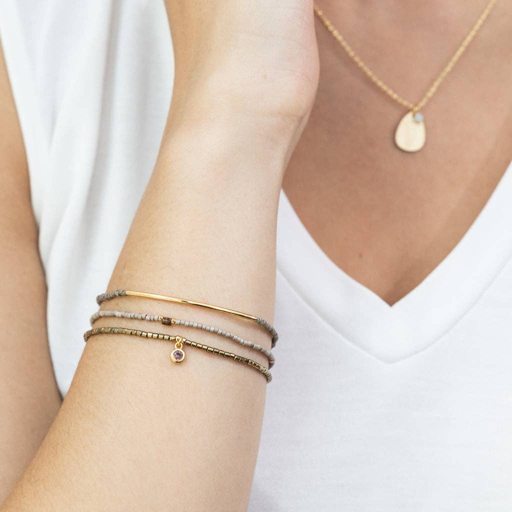 Pewter Trio Bracelet