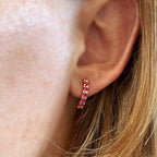 Fuschia Hoops