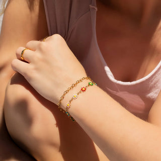 Colorful Floral Bracelet