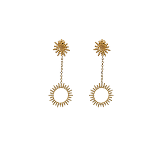 Two Suns Drop Earrings