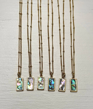 Camilia Necklace | Abalone Shell - Simply Sunflowers